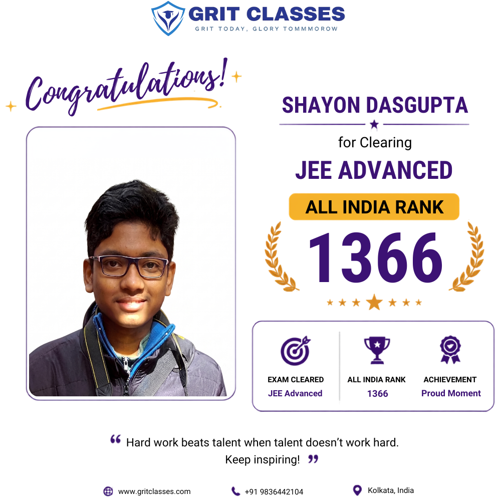 JEE Advanced Qualified (AIR 1366)