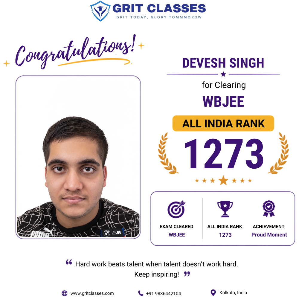 JEE Advanced Qualified (AIR 1273)