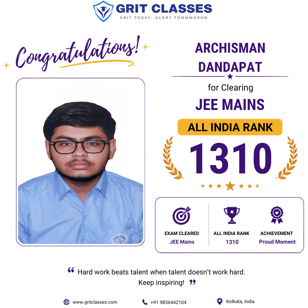 JEE Mains Qualified (AIR 1310)