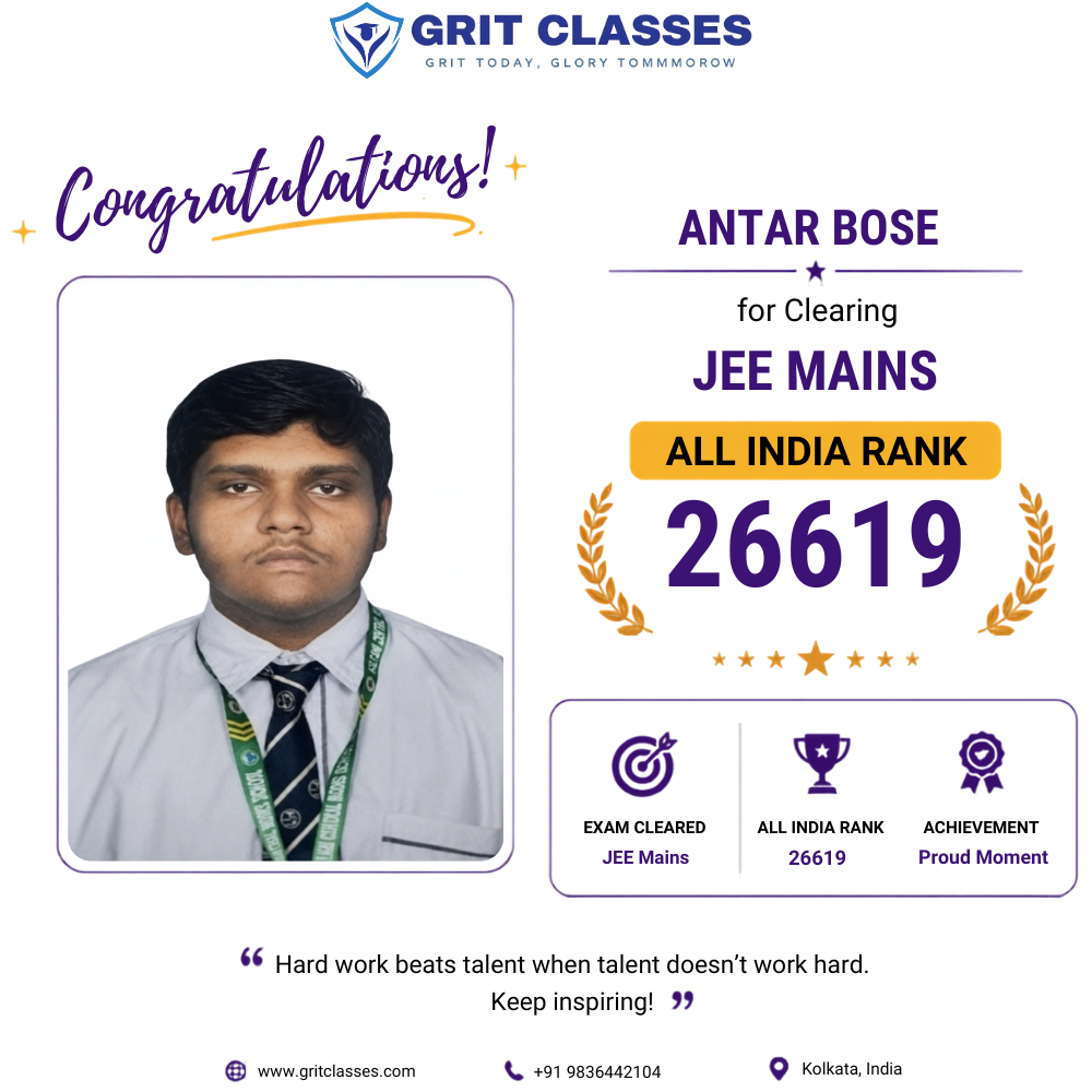 JEE Advanced Qualified (AIR 26619)